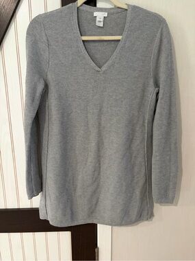 J.Jill Women’s Size S Gray Pullover Sweater Cotton Silk Wool Rayon Blend Soft